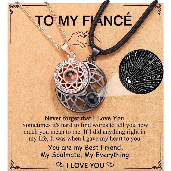 NEW Couple Necklace for Boyfriend/Girlfriend/Husband/Man/Soulmate, Anniv… - Picture 1 of 7